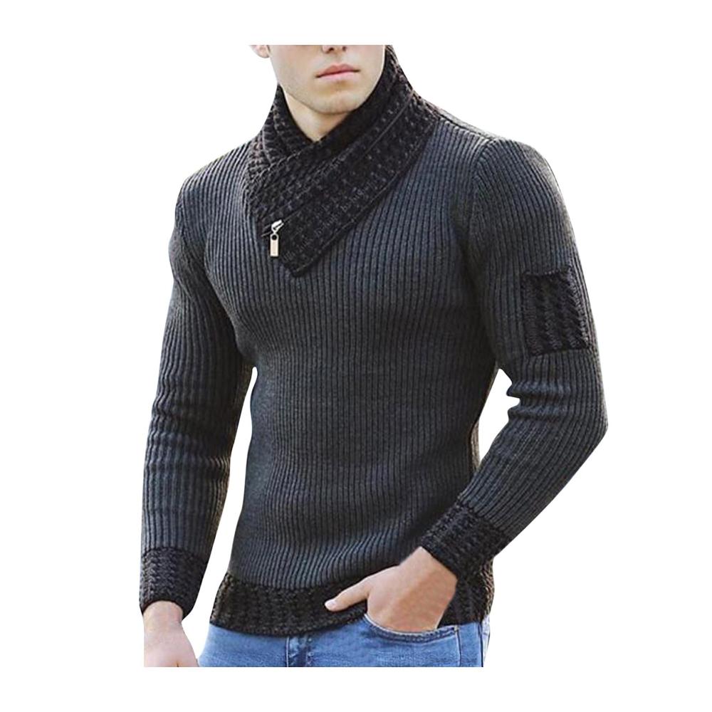 Sweatshirts 2024 Hochwertiger Flaggen-Pullover mit Kragen Schal und Anti-Rutsch-Band für Männer – Große Größen England-Farbe Solide Design
