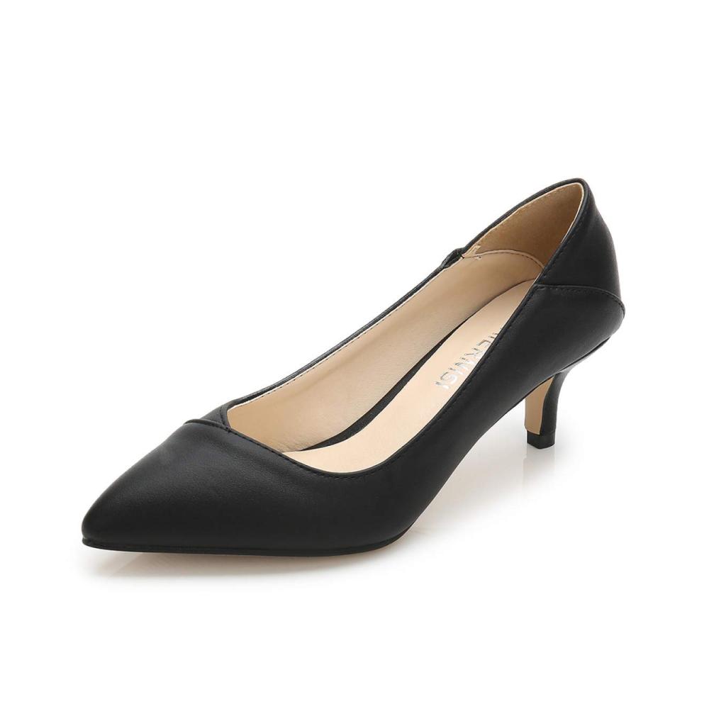 Damen Pumps Elegante Lederplattform mit Stiletto-Absatz Büro- und Freizeitschuhe in Übergröße 35-46