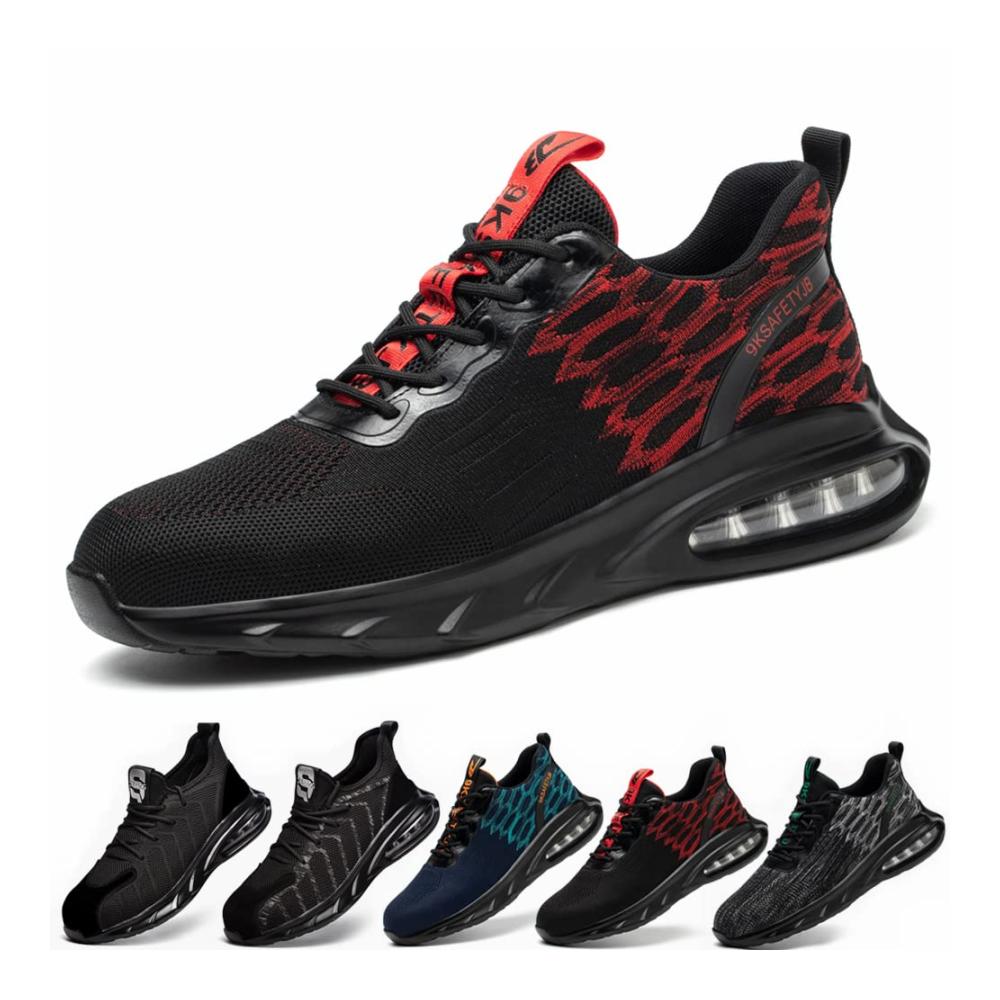Sicherheitsschuhe Herren & Damen S3 - Leichte atmungsaktive Arbeitsschuhe mit Stahlkappe - Sportliches Design in Größen 36-48