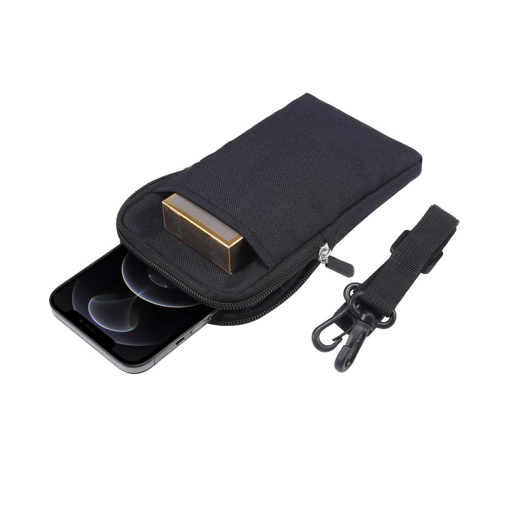 Mode-Hüfttasche Herren – Handy Gürteltasche mit Gürtelschlaufe Umhängefunktion und Geldgürtel – Universelles Holster für 7.2 Zoll Smartphones – Schultertasche Messenger Bag Bauchtasche Brieftasche für stilbewusste Männer