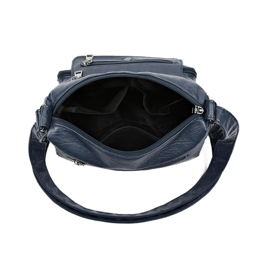Damen Schultertasche mit Herz-Dekor Große Kapazität Geldbörse & verstellbare Gurte - Einfarbig & Multifunktional für Mädchen