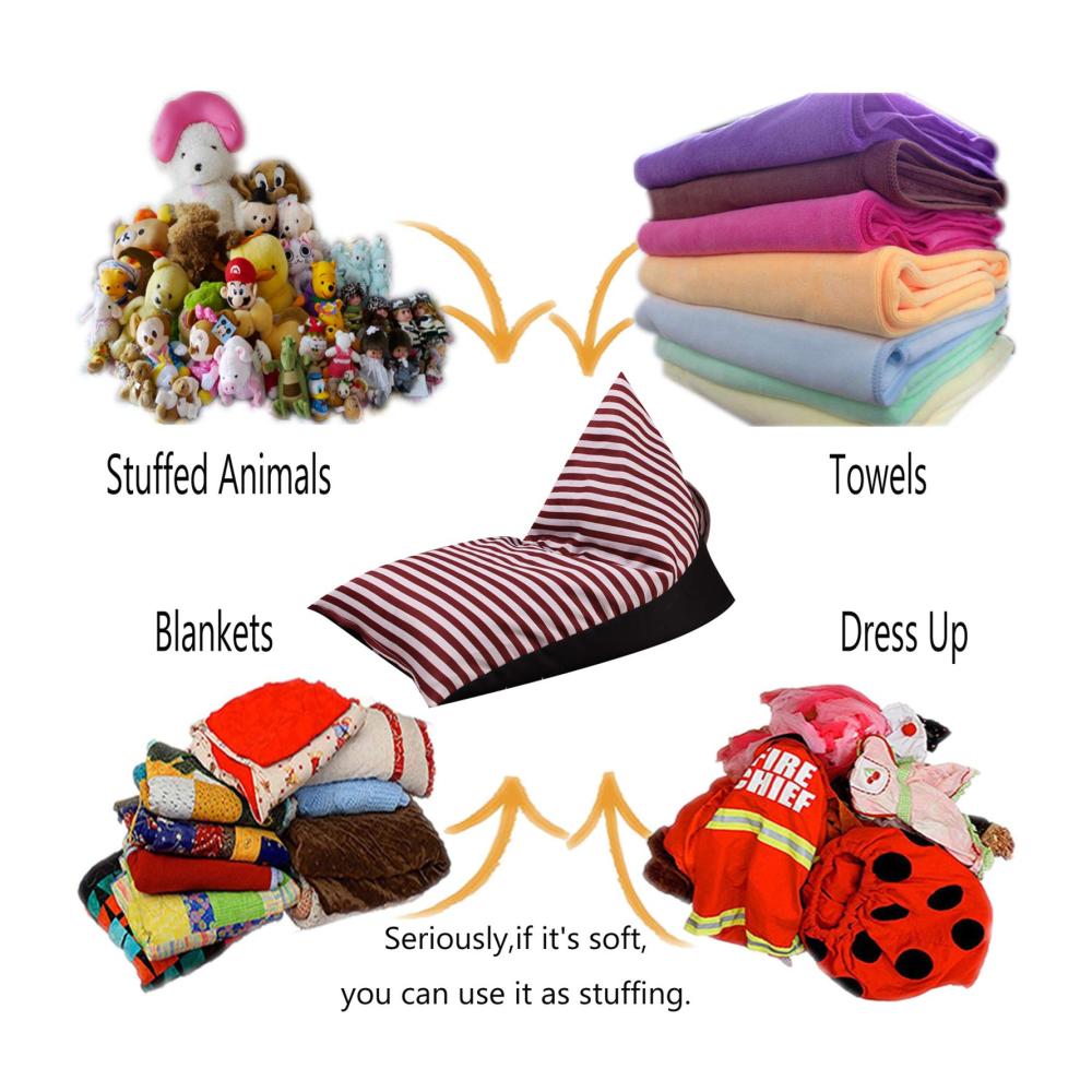 Plüschiges Aufbewahrungssystem für Kuscheltiere - Kinder Soft Pouch & Stoff Stuhl