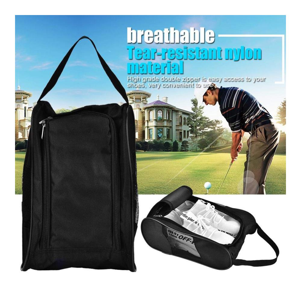 Golfschuhe Tasche Leichte Nylon Schuhtasche für Atmungsaktive und Robuste Aufbewahrung von Golfschuhen - Ideal für Golfaktivitäten mit Platz für Verschiedene Schuhe
