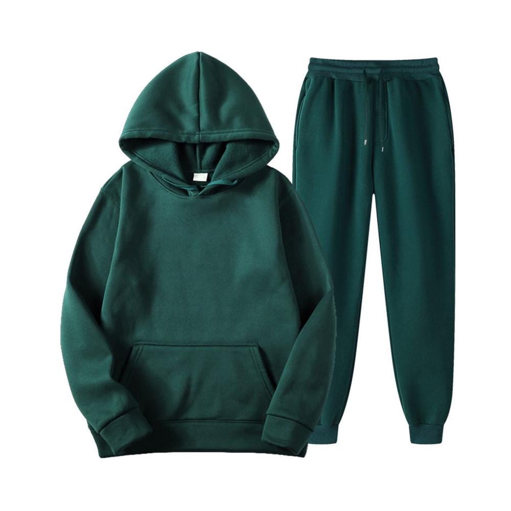 Herren Trainingsanzug Set Herbst/Winter Kapuzenjacke & Jogginghose - Sportlicher 2-Teiler