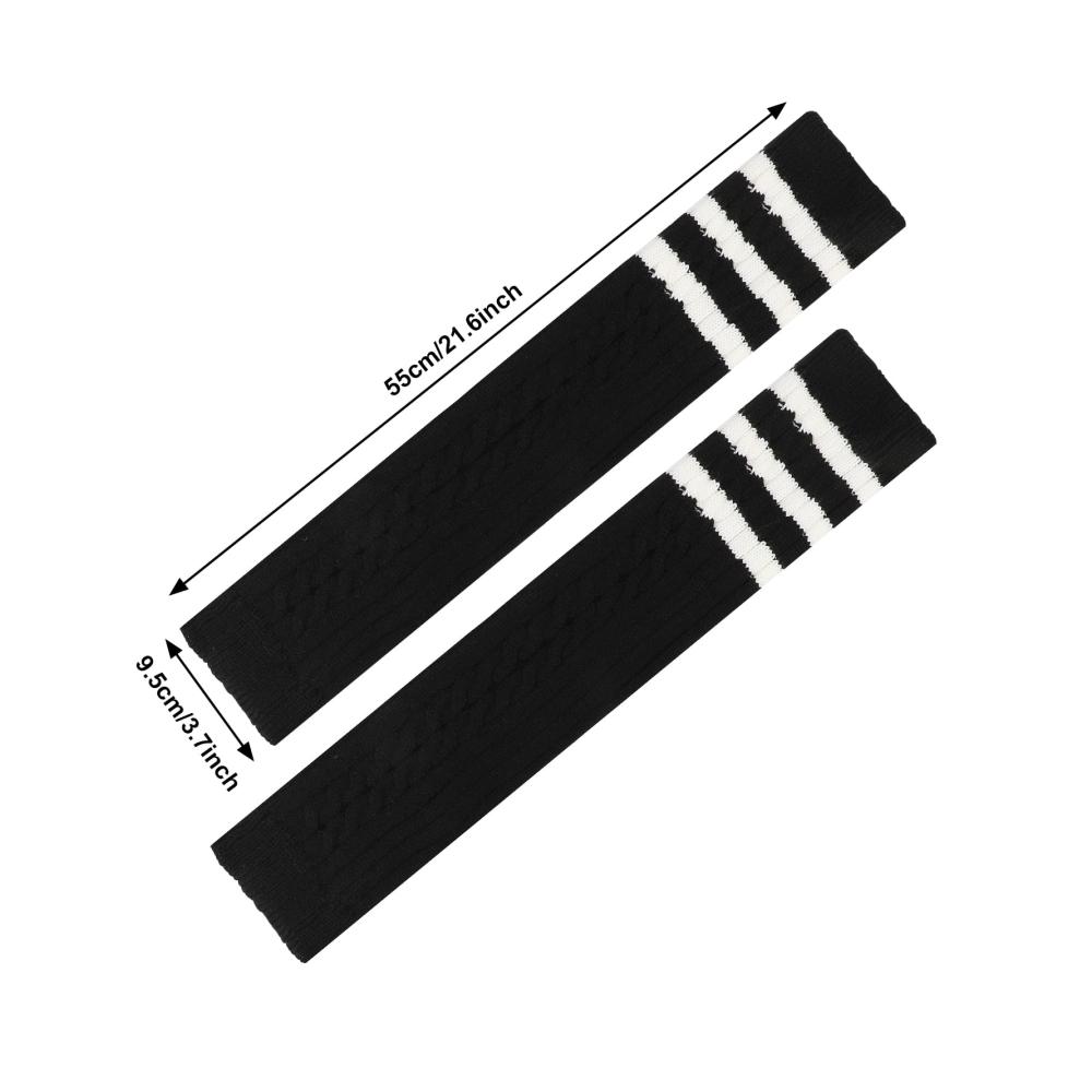 2 Paar Damen Stulpen – Gestrickte Beinwärmer für Winterwärme Lang Stulpe Leg Warmer Strick Häkelarbeit Mädchen Stiefel Abdeckung