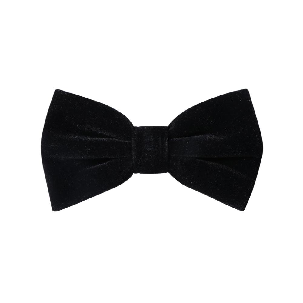 Verstellbare Samt-Fliege für Herren - Elegante Vorgebundene Fliege mit Schmetterlingen für Bräutigam Hochzeit und formelle Anlässe - Einfarbige Fliegen inklusive Geschenkbox