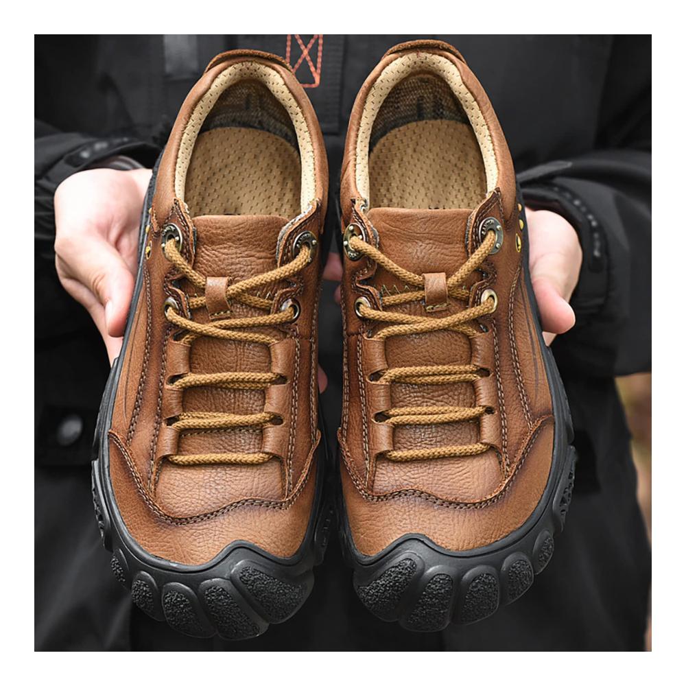 Herren Kletterschuhe Outdoor Atmungsaktiv Leicht & Rutschfest - Turnschuhe für Wandern im Herbst/Winter - Neue Arbeitsschuhe Jaune - Größe 39 EU