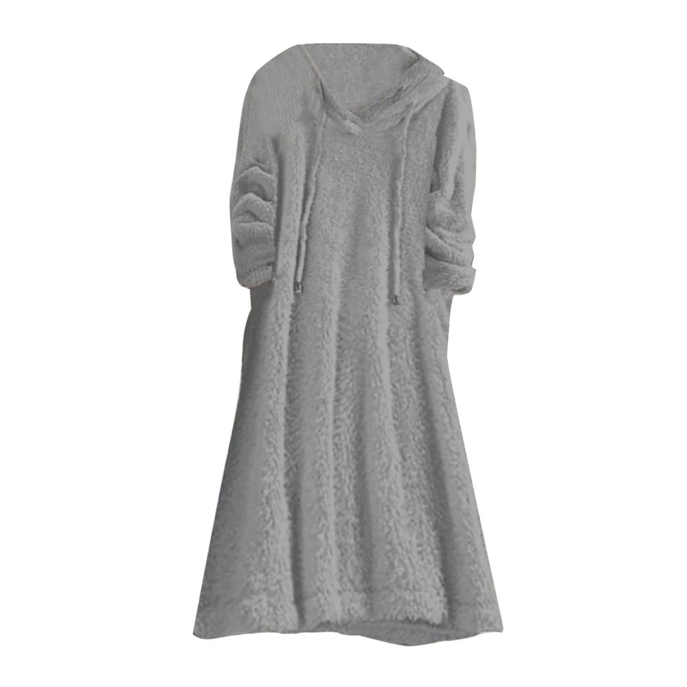 Lange Fleece-Nachthemden für Damen Weiches Kapuzen-Nachthemd mit Warmhaltefunktion und Langarm ideal für Komfort und Stil