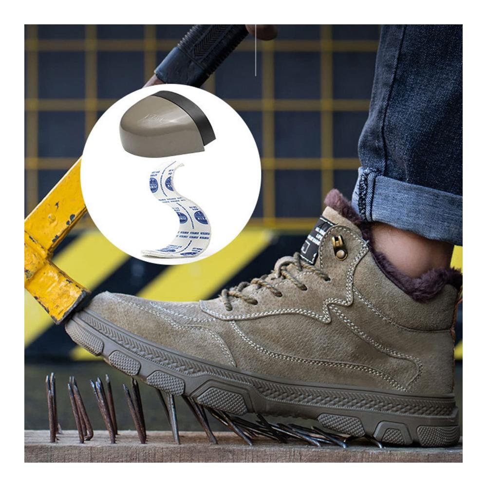 Arbeitsschuhe Herren - Leichte und Bequeme Wasserdichte Anti-Smashing und Anti-Piercing Sicherheitsschuhe für Männer und Frauen Ideal für Arbeit und Winter Schwarz-6