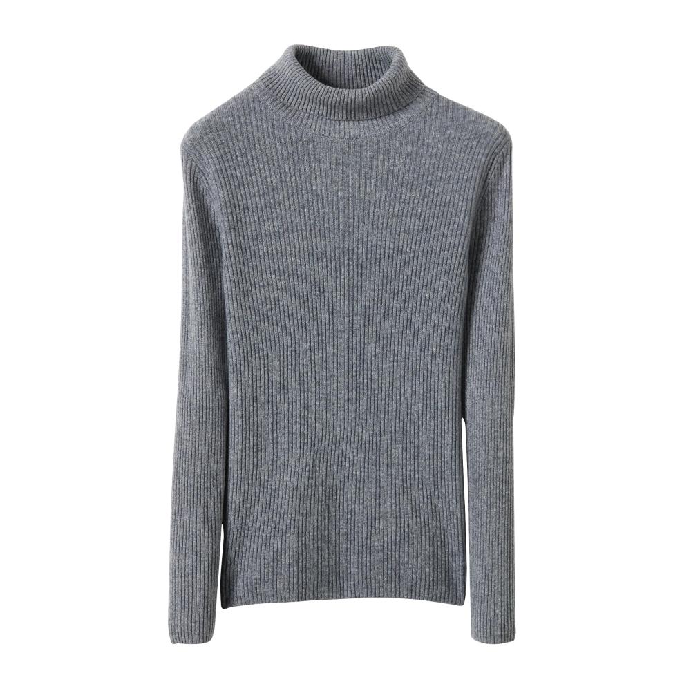 Damen Rundhalspullover LINY XIN - Hochwertiger Langarm Pullover aus 100% Merinowolle für den Frühling Leicht Weich Gestrickt