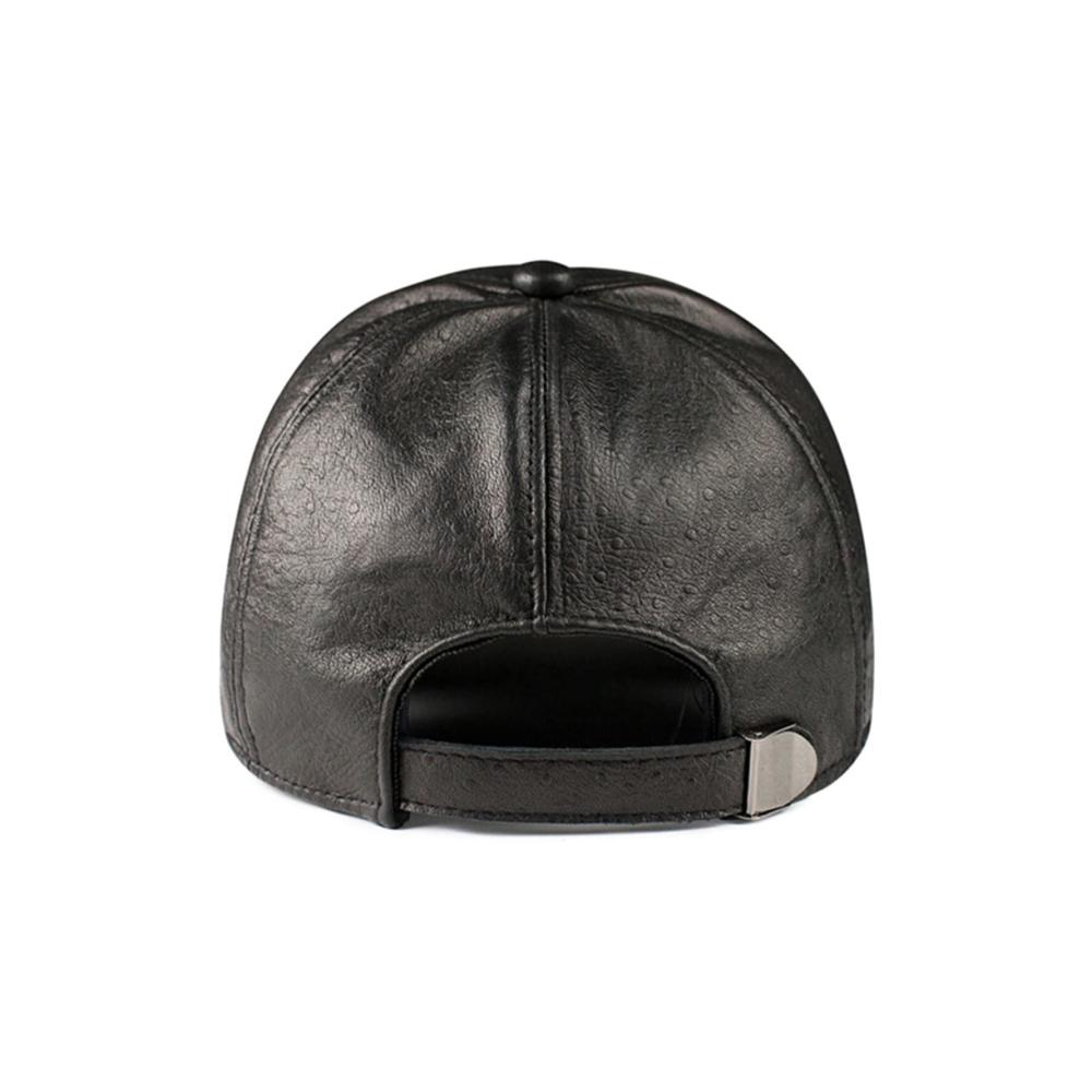 Braune Baseballkappe aus Echtem Leder – Verstellbare Outdoor-Mütze mit Schaffell-Finish und Snapback-Verschluss – Hochwertiger Papa Hut Individuell Einstellbar