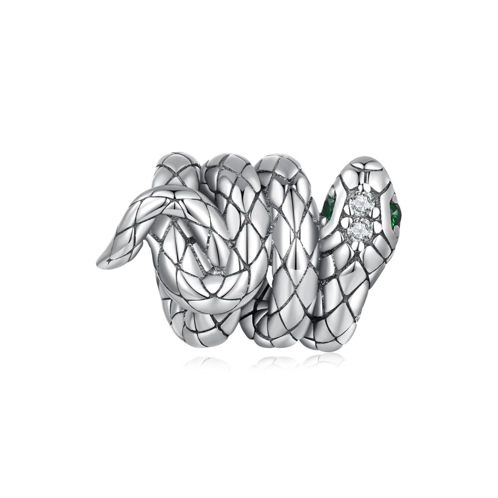 925 Sterling Silber Bead Charms für Pandora Armbänder - Schlangenperlen Charm Anhänger Schmuck Geschenk für Frauen und Mädchen