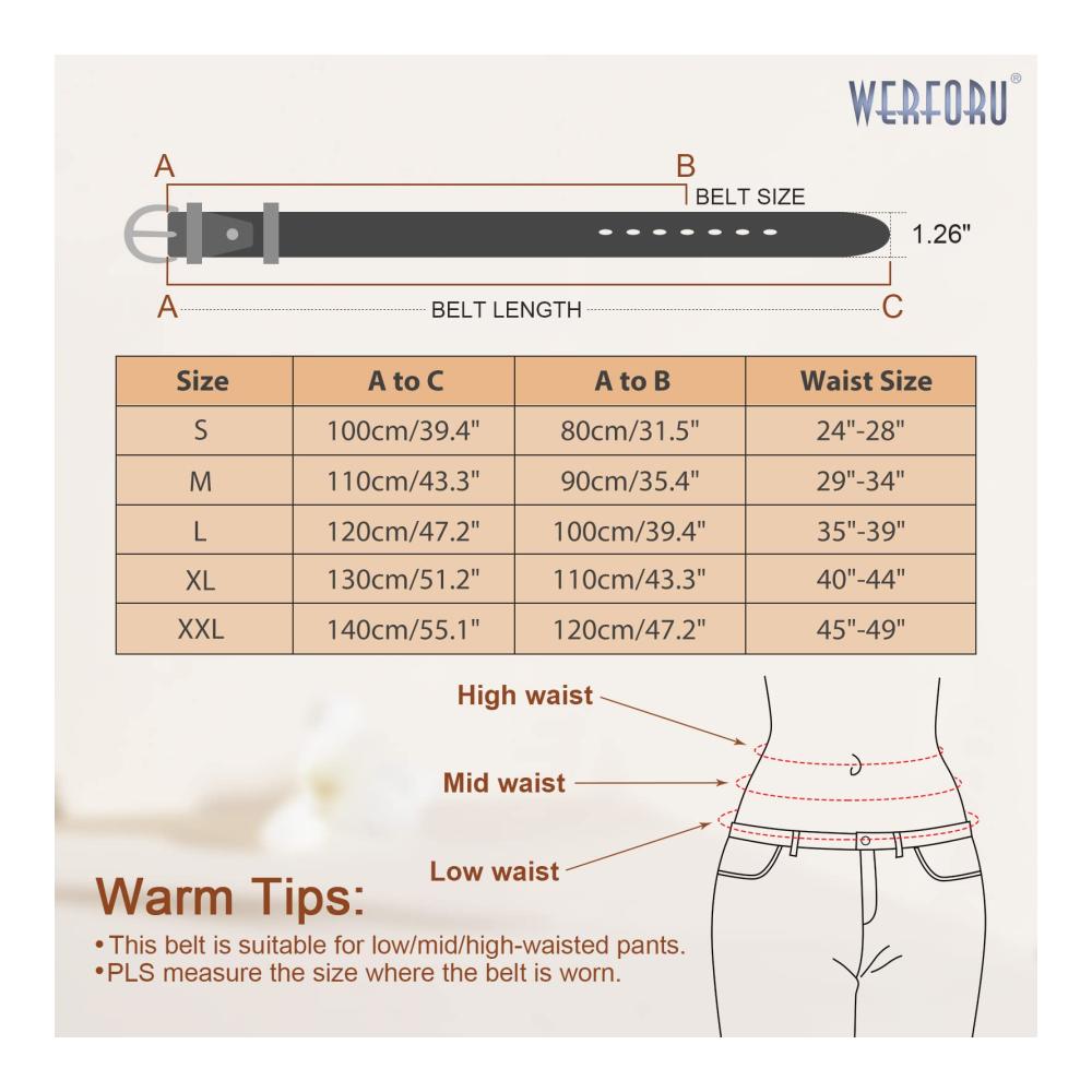 Damen Ledergürtel 2er Pack - Stylische Jeans- und Hosen-Gürtel mit Gold O-Ring Schnalle für modische Akzente