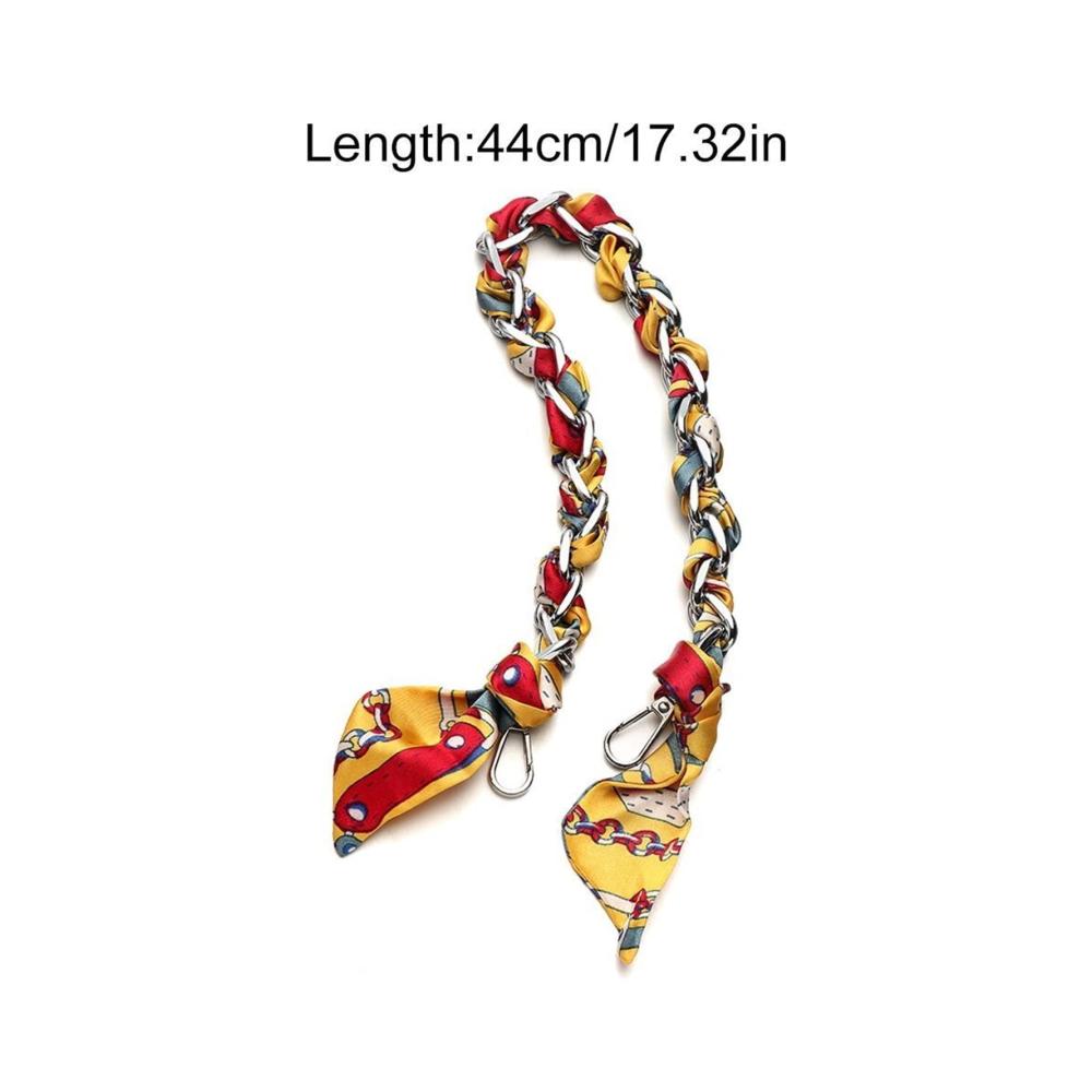 Schöner DIY Umhängeketten-Set Taschengurte Silberschal & Ersatzgurt - Stil11