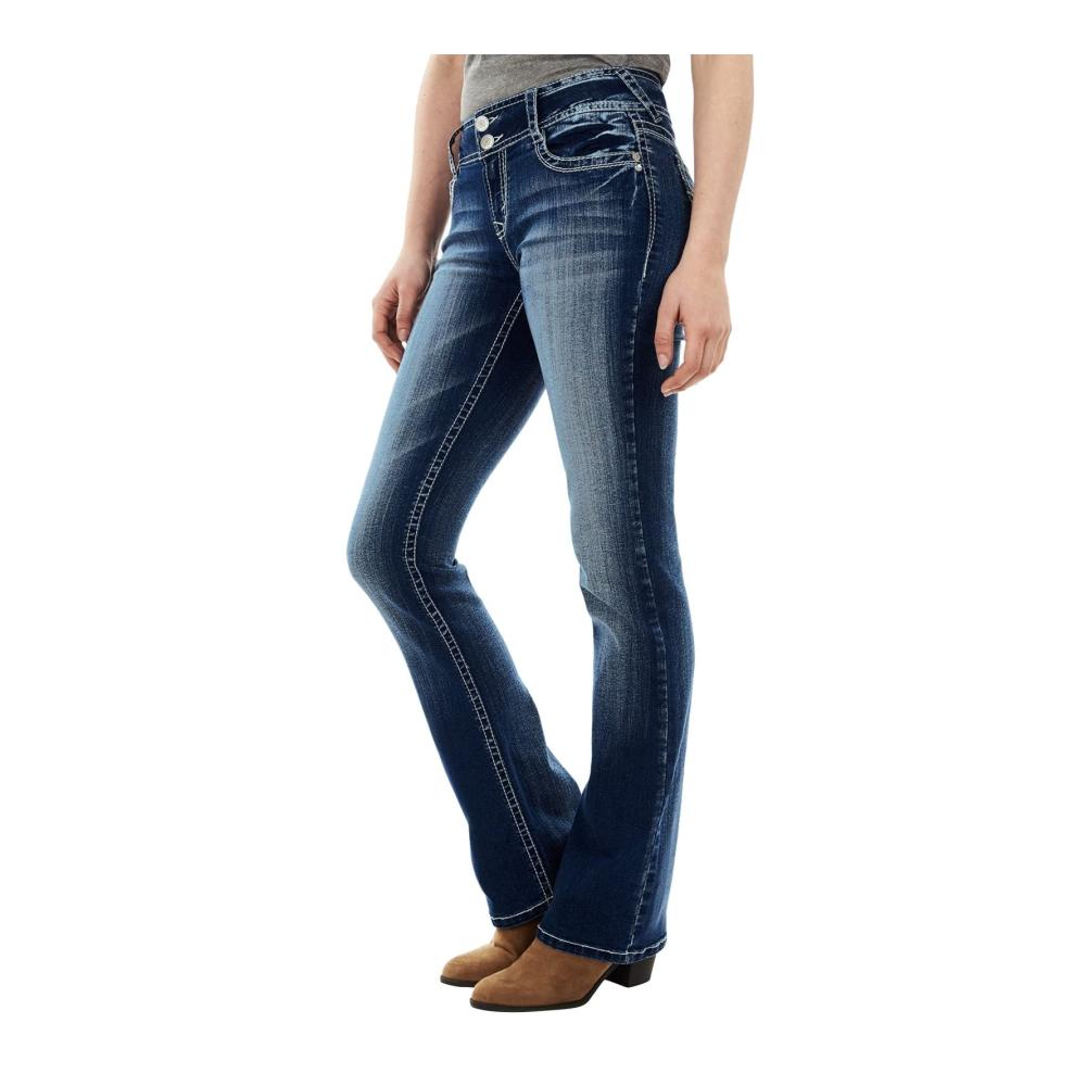 Damenjeans Schlankheitshose | Hoch taillierte bestickte Kurve Jeans | Stretch 48 | Mädchen 164-170 2023 | Damenmode