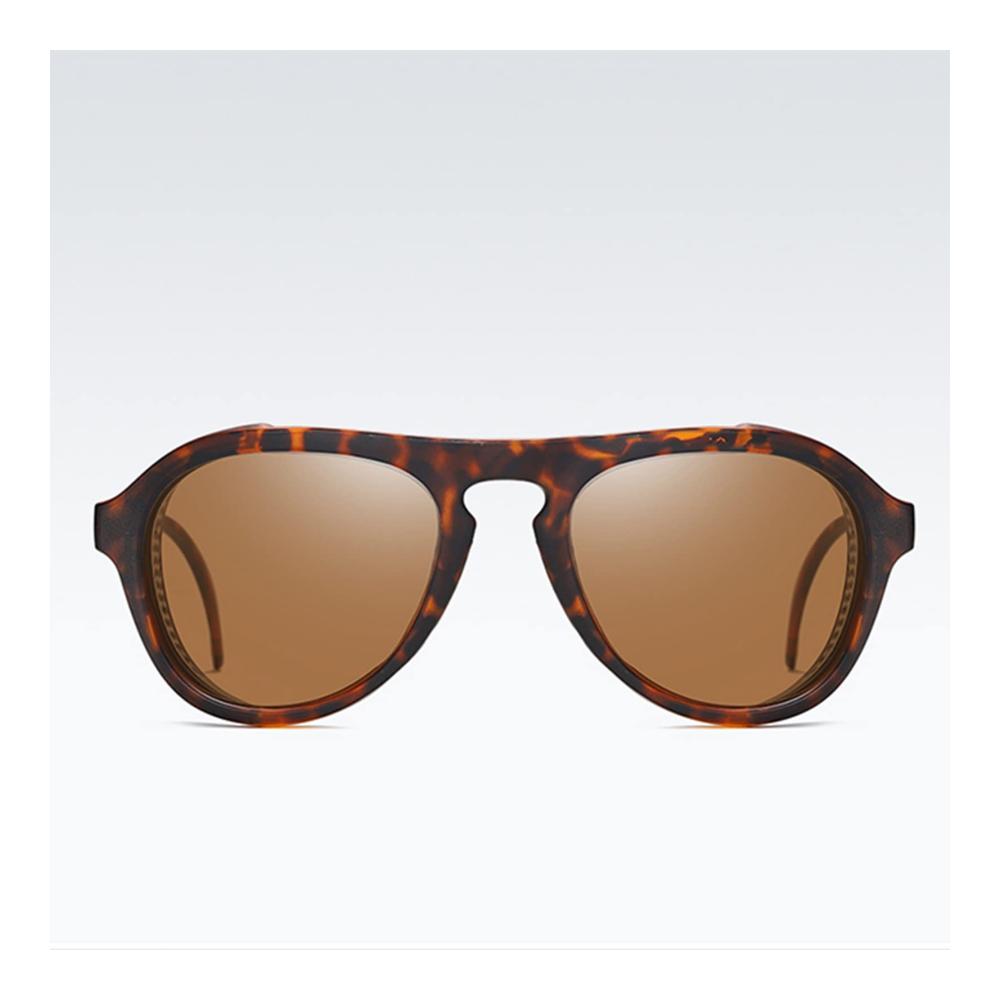 Polarisierte UV400-Sonnenbrillen für sicheres Fahren Shopping und Reisen - Unisex Schutzbrillen mit Seitenschutz und Nachtsicht (Color B