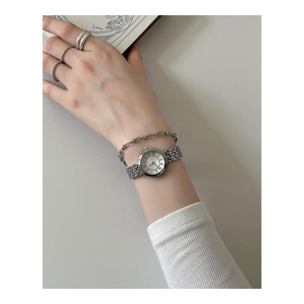 Edelstahl Damen Armbanduhr - Elegante Analoguhr Minimalistisches Design Wasserdicht - Perfektes Geschenk für Frauen
