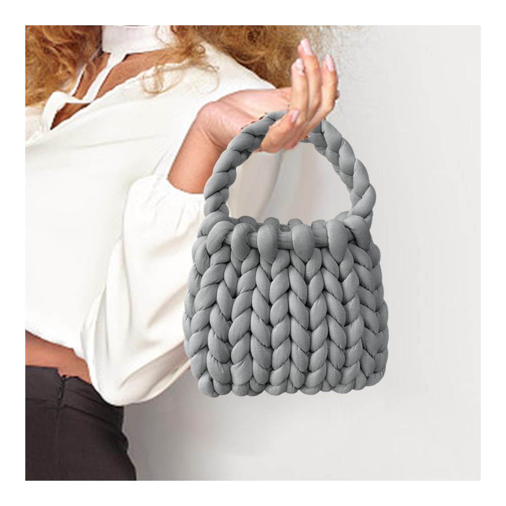 Damen-Häkeltasche Stilvolle Umhängetasche & Handtasche für den Sommer - Handgefertigte Clutch-Geldbörse perfekte Strick-Geldbörse für Frühling & Sommer