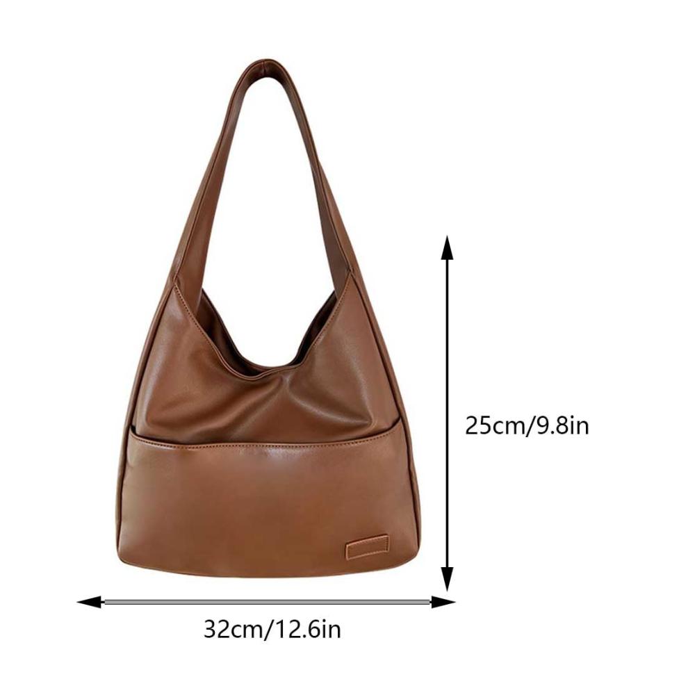 Damen Vintage Hobo Bag - Stilvolle PU Leder Umhängetasche mit Großer Kapazität für Herbst und Winter