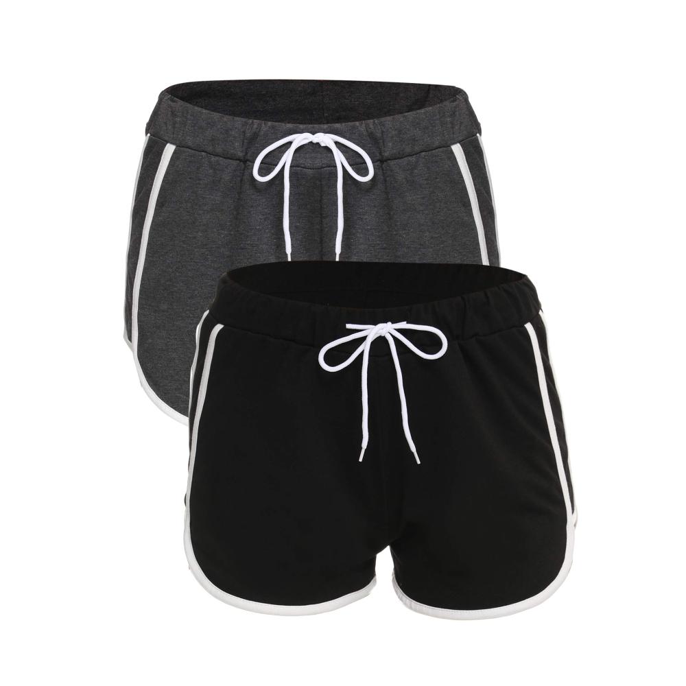Shorts NewPI Damen Sommer Sporthose für Yoga Running Gym – Bequeme Baumwoll-Kurzhose mit elastischem Bund