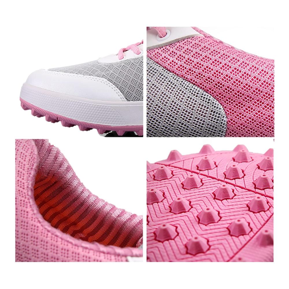 Leichte Spikeless Golfschuhe für Damen – Atmungsaktiv rutschfest ideal für Outdoor- und Indoor-Golftraining