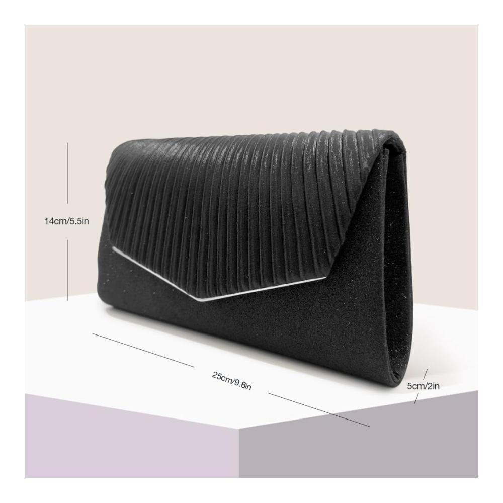 Funkelnde Clutch mit Abnehmbarer Kette - Elegante Abendtasche für Frauen ideal für Abschlussball Hochzeit und Bankette
