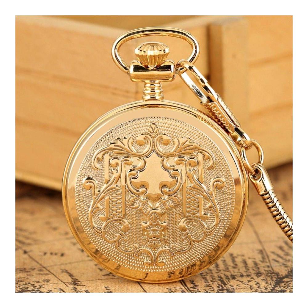 MASKIS Luxus Taschenuhr Automatische mechanische Uhr mit leuchtenden Ziffern und stilvoller Modekette