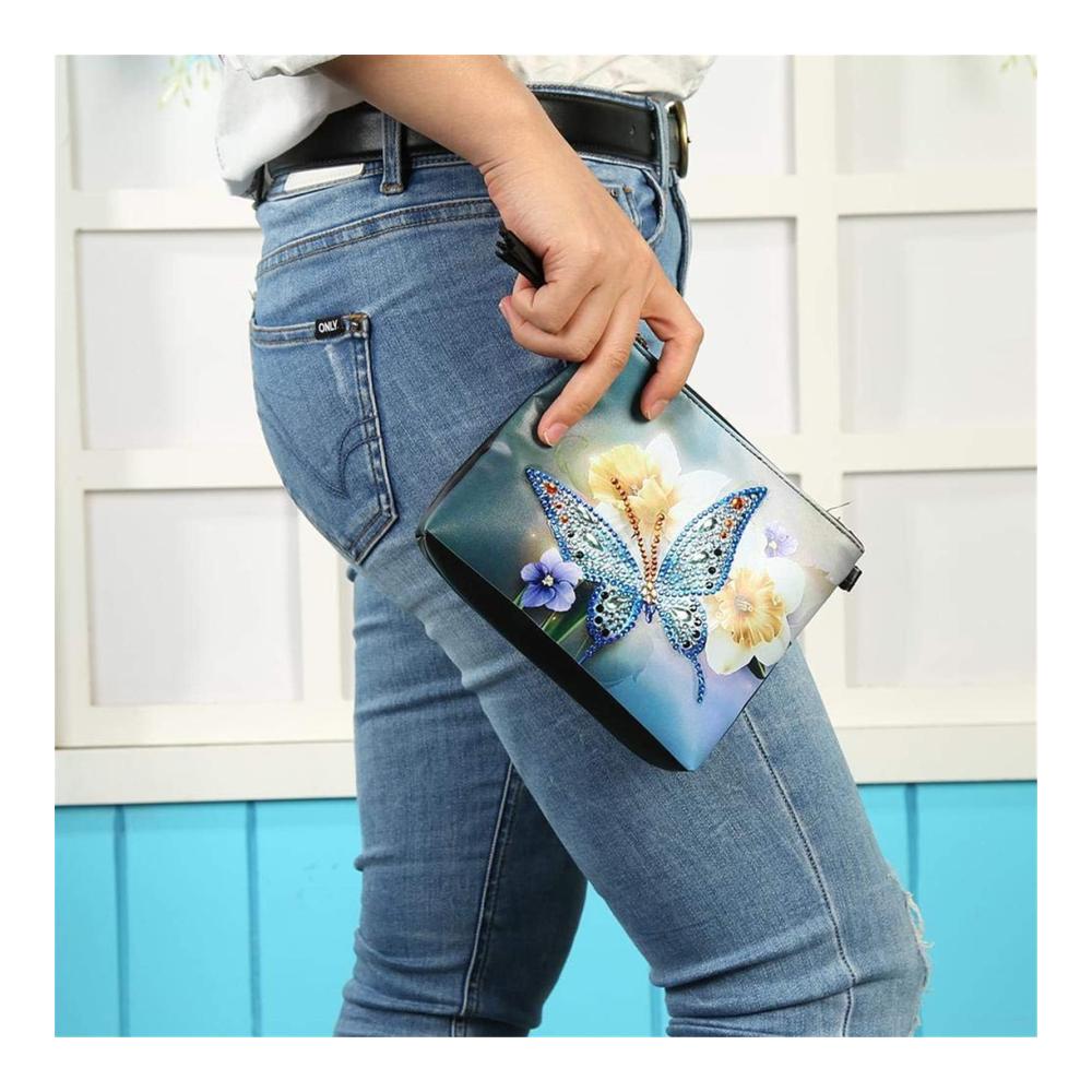 5D Diamond Painting Clutches Kristall Umhängetasche mit Kette DIY Handwerk Geschenk Geldbeutel mit Quaste - Perfekte Clutch Kosmetiktasche für Erwachsene und Kinder