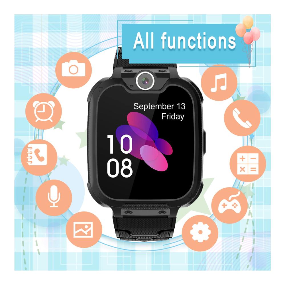 Fashion Smartwatches für Kinder Touchscreen Uhr mit Kamera Spiele MP3 Wecker und Rechner - Intelligente Armbanduhr für Jungen und Mädchen (Geschenk für 3-12 Jahre) inkl. 1G SD-Karte