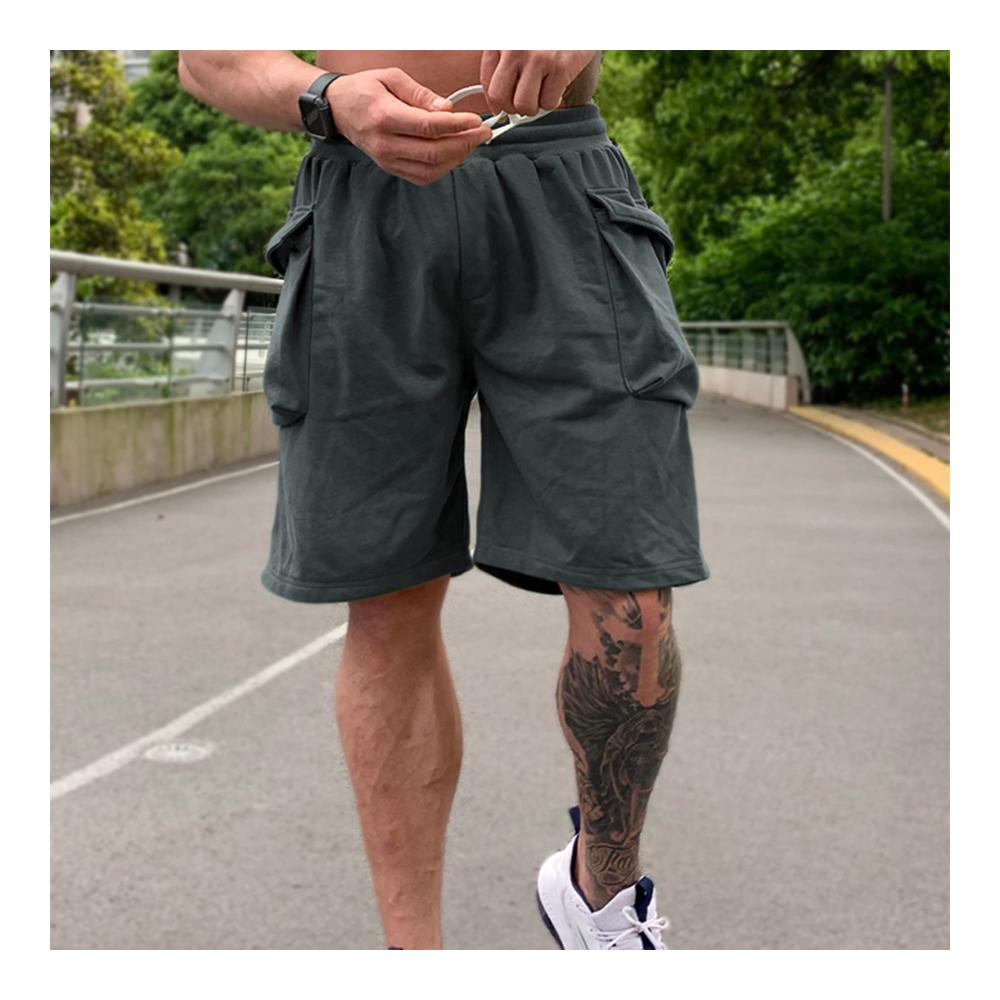 Herren Cargo Shorts Sommerliche Kurze Hosen mit Mehreren Taschen für Sport Fitness & Freizeit