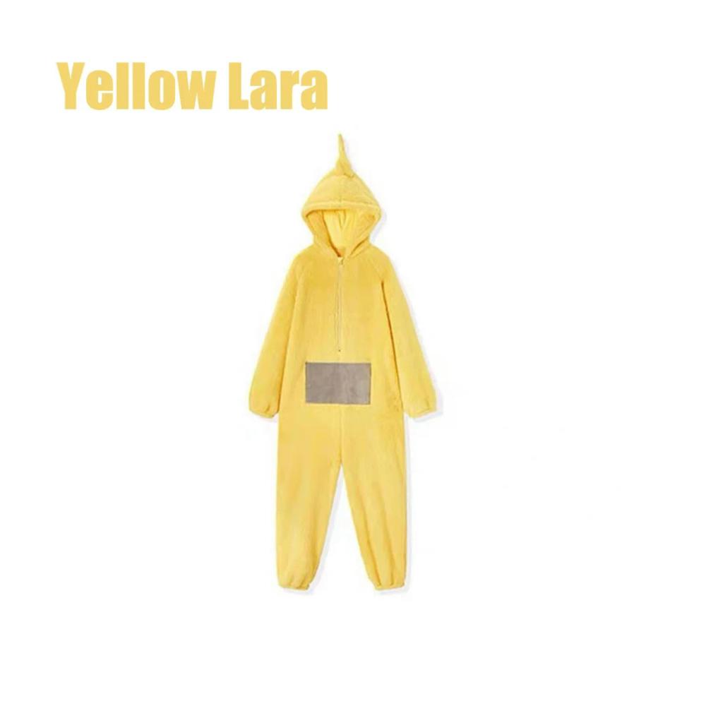 Teletubbies Onesie Damen Warme Einteiler Pyjamas für Erwachsene - Unisex Tierkostüm Cosplay ideal für Homewear Nachtwäsche und Party