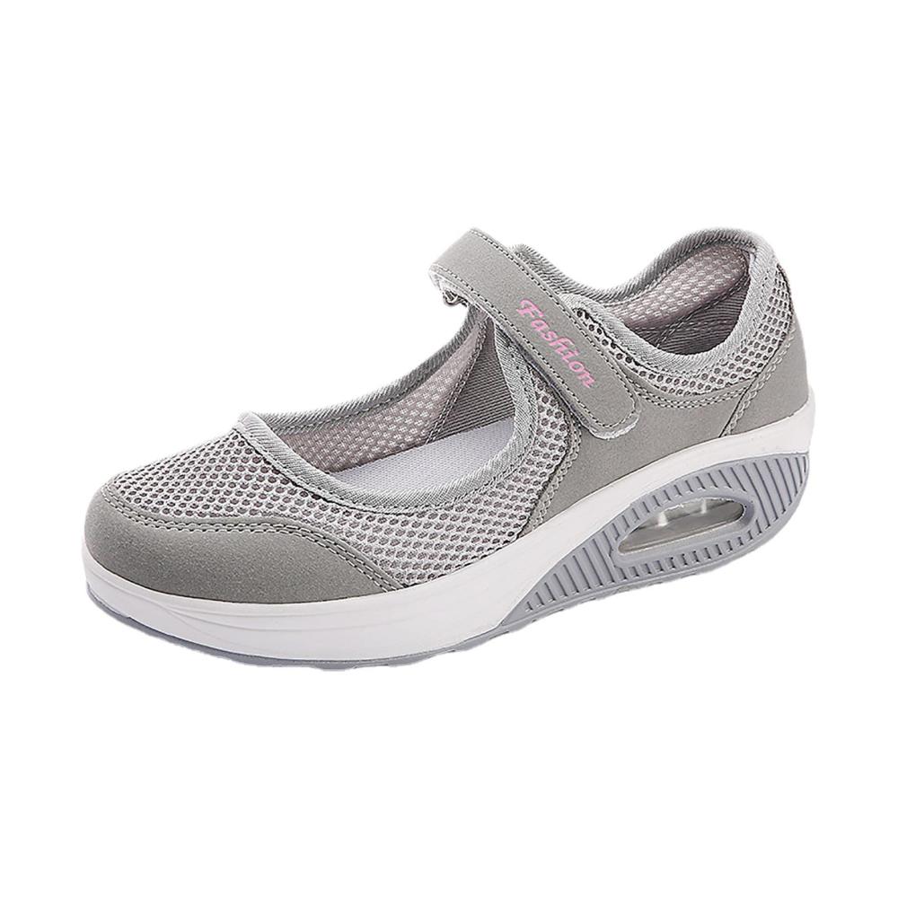 Orthopädische Damen Sneaker Bequeme Luftpolsterschuhe mit Dicker Sohle für Outdoor-Walking und Wandern