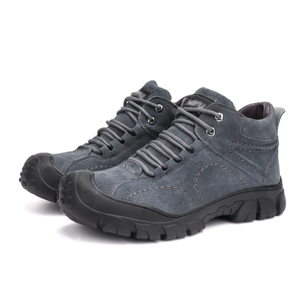Leichte Herren- und Damen-Wanderschuhe für Outdoor-Camping | Trekkingschuhe in Grau | Größe 44