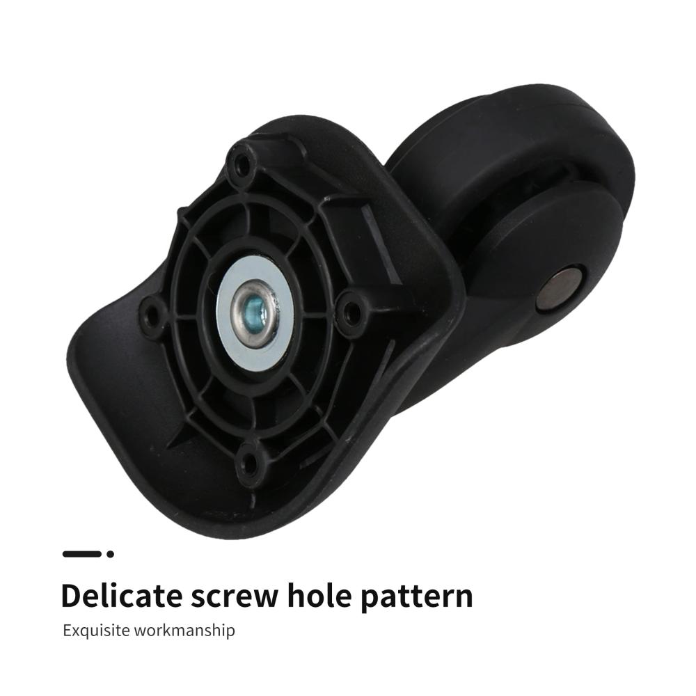 360° drehbare Ersatzräder für Gepäckkoffer - 2 Paar 36 Zoll Schwarz (W293) - Trolleys optimal ausrüsten