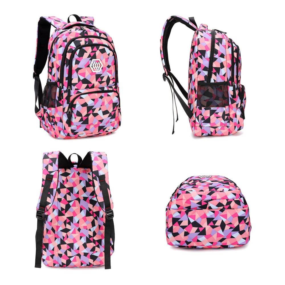3-in-1 Kinderrucksack Set für Schule - Mädchen und Jungen Schulrucksack mit Lunch-Tasche Bleistiftetui - Jugendliche Schulranzen für optimale Organisation