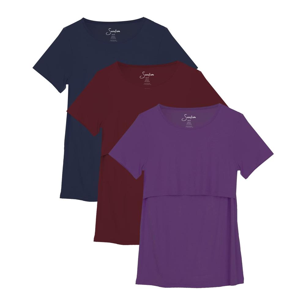 Rot/Navy/Lila