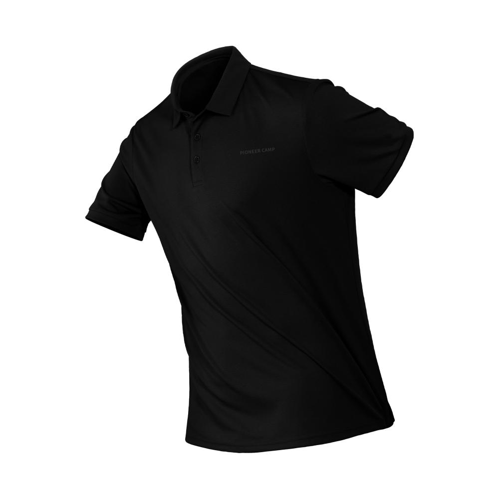 Herren Poloshirt Atmungsaktives Golf T-Shirt mit Knopfleiste - Schnelltrocknendes Outdoor Polo