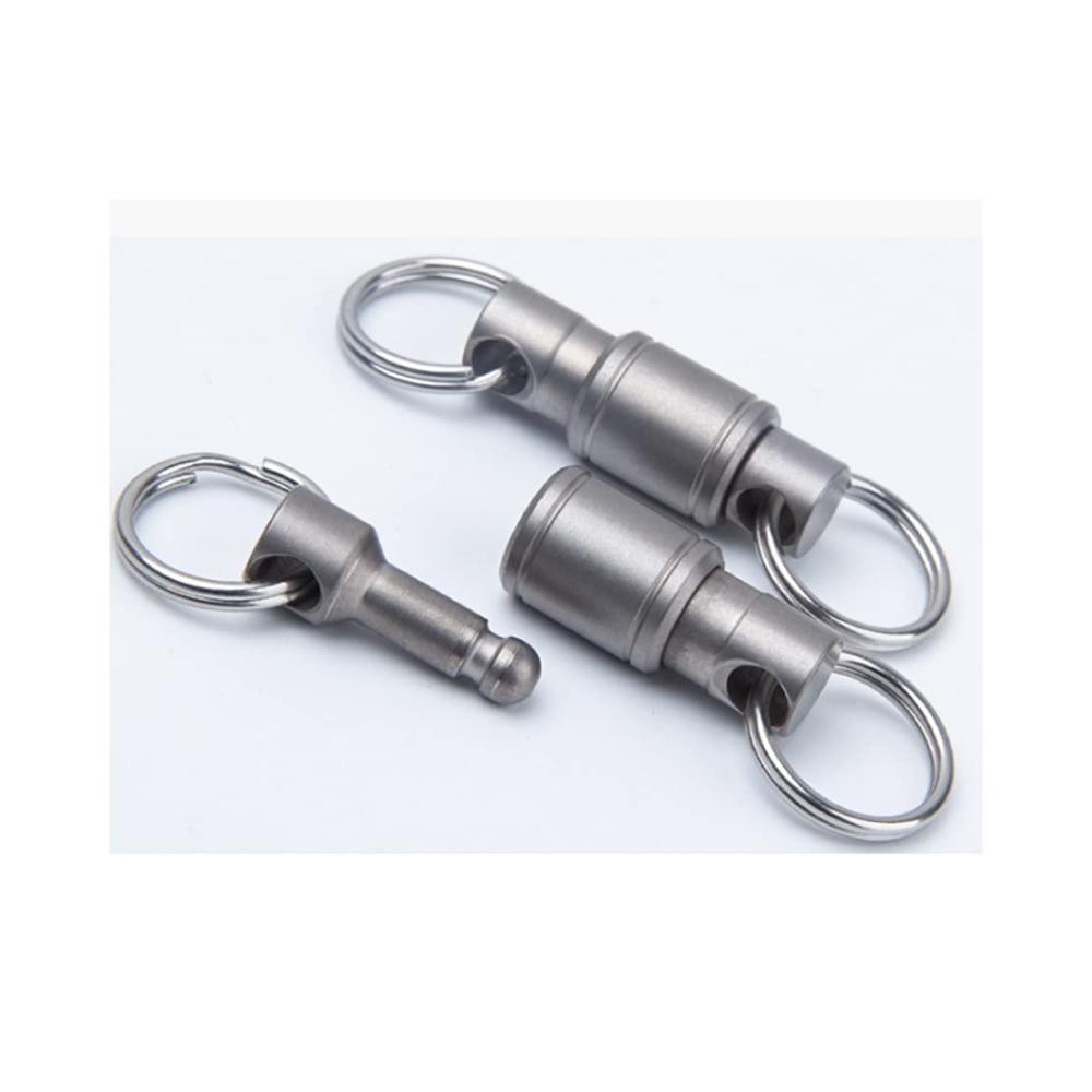 Schlüsselringe & Schlüsselbänder für Herren Premium Schlüsselanhänger-Set mit Schnellverschluss 360 Grad drehbar Karabiner und Schlüsselringen (3 Stück