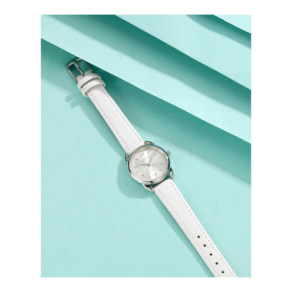 Frauen Leder Armbanduhr - Klassisch Wasserdicht Quartz Elegantes Geschenk