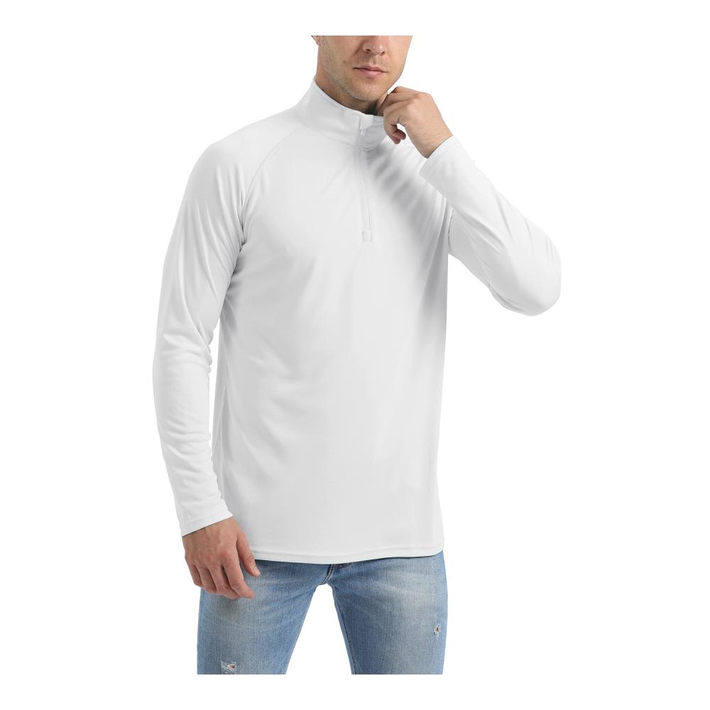 Jungen Herren Rashguard UV-Schutz 1/4 Reißverschluss UPF 50 Langarm Longsleeve Sportshirt