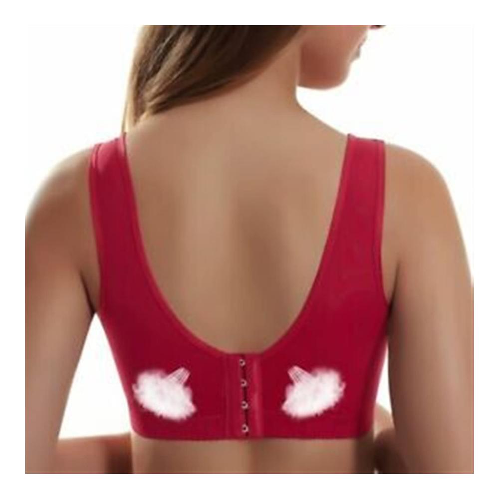 Klassischer Damen-Sport-BH | Vollschalen-Push-Up ohne Ränder | Spitzen-BH in Bohnenpaste | Bequem & weicher Rücken | Größe 36-80B