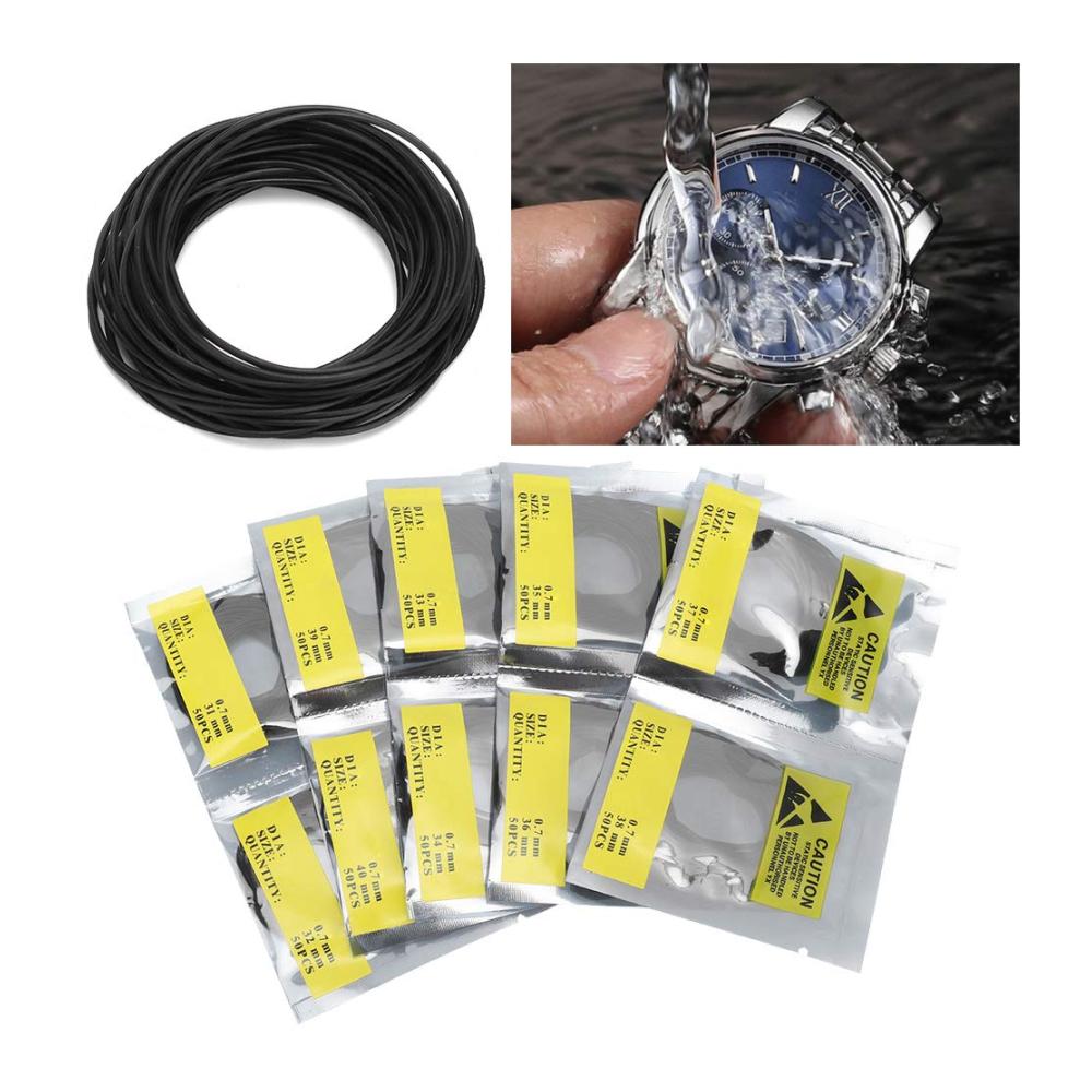 500er Packung Uhren-O-Ringe - Uhrendichtungsgummi für Uhrenreparaturwerkzeuge