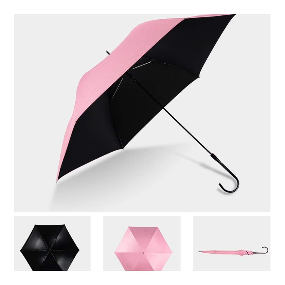 Klarer UV-Schutz Taschenschirm - Stilvoller kompakter Regenschirm mit frischem Druck und geradem Vinyl-Design