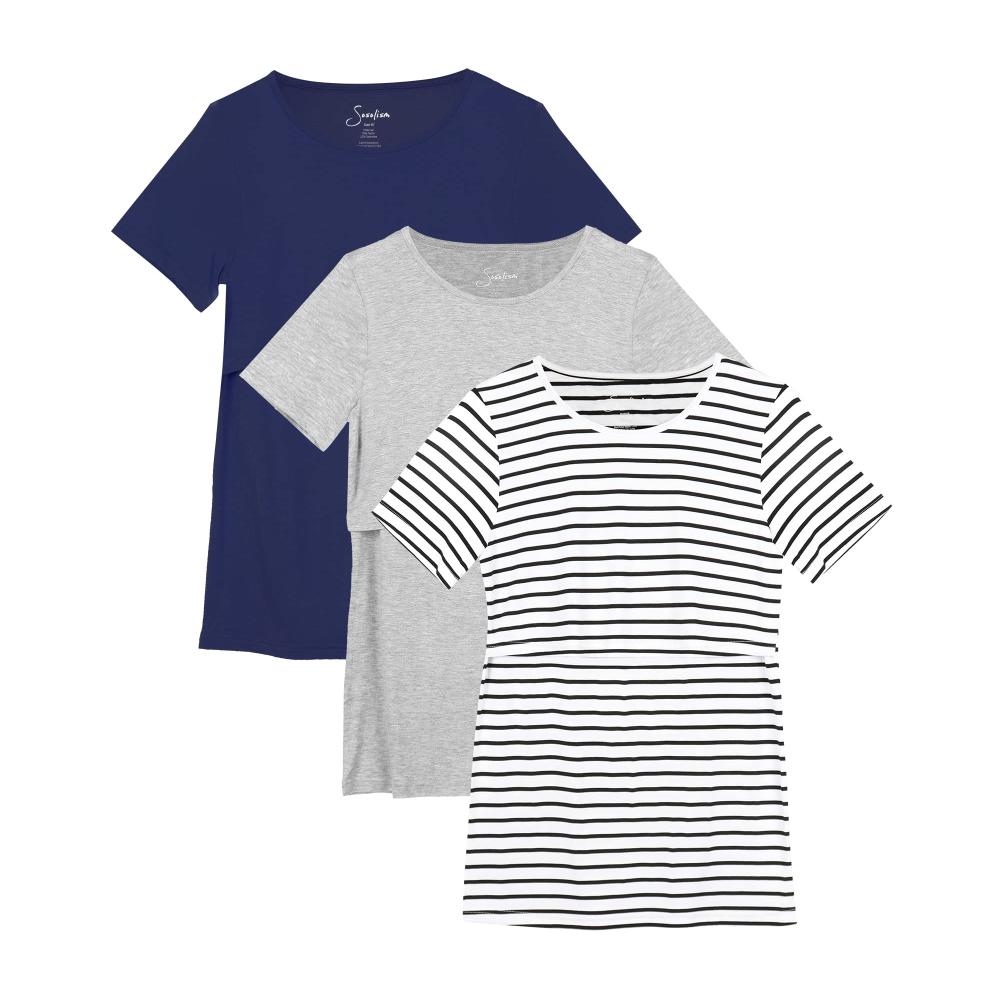 Stillfreundliches Umstands-T-Shirt mit kurzen Ärmeln