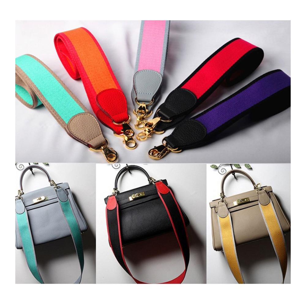 Breiter Damen-Schultergurt 103cm - Bunter Schulterriemen für Handtaschen Tragetaschen - Orange Schultergurt für stilvolle Taschen
