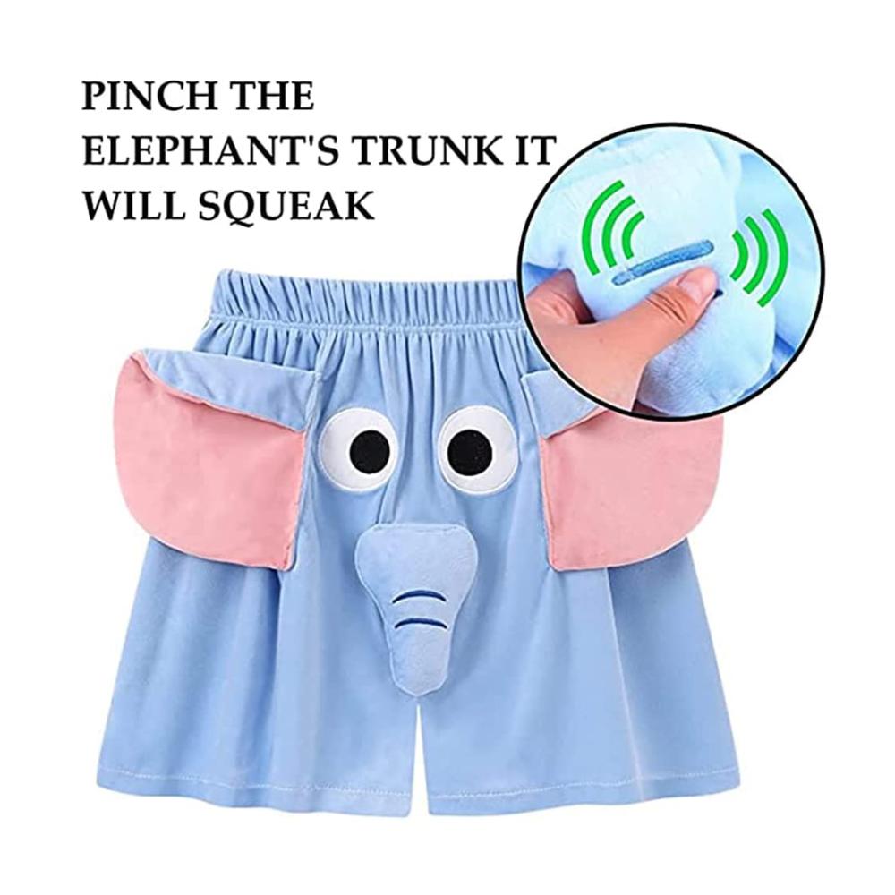 Elefanten-Print Unisex Shorts Lustige Fliegende Paare Schlafanzug-Look Neuheit & Komfort