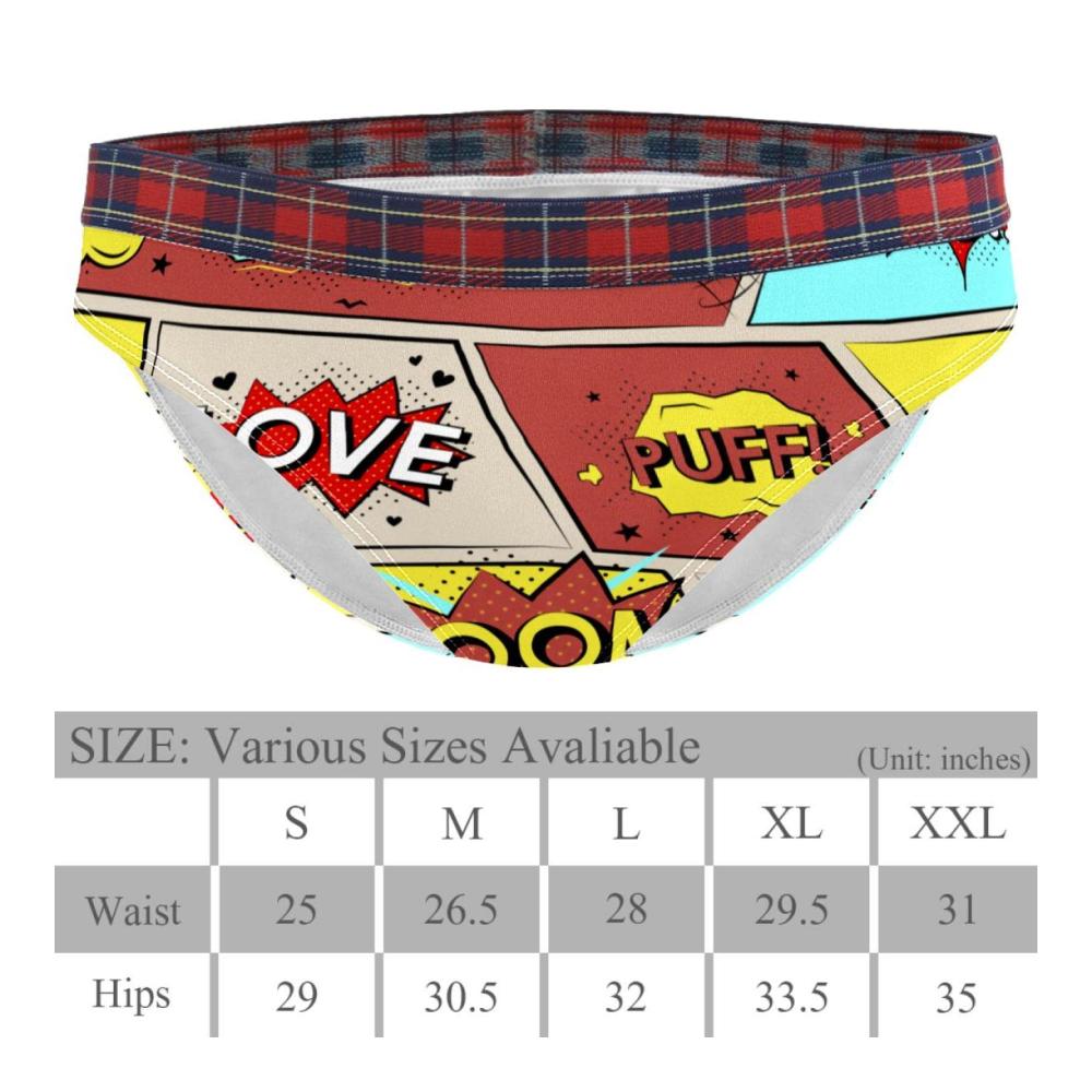 Damen Panties & Hipsters Weiche Stretch-Unterwäsche mit Comic-Wortgrafiken in S-XXL bunt Größe 36