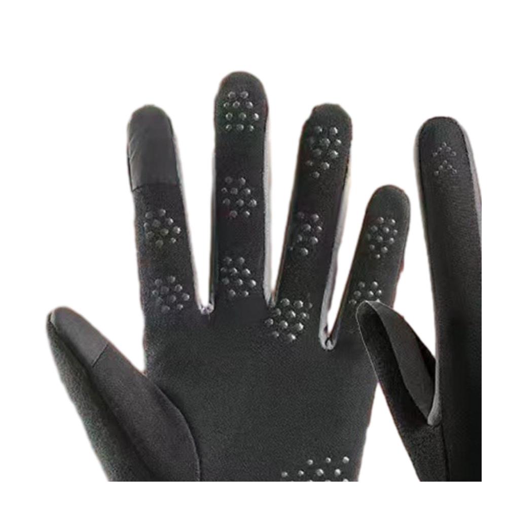 Warme Winterhandschuhe für Erwachsene mit Fleece-Futter | Rutschfeste Thermohandschuhe für Skaten Motorradfahren und Wandern in kaltem Wetter