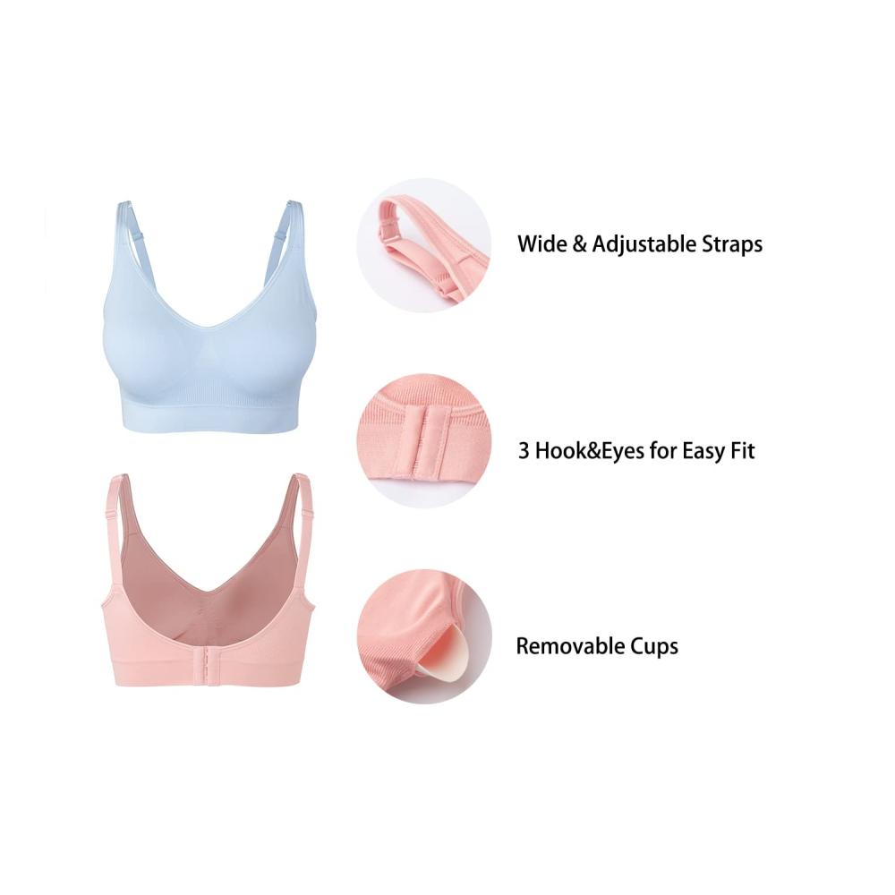 3er Pack Amazingjoys Damen Bustier BHs - Klassisch Bügellos Gepolstert & Bequem