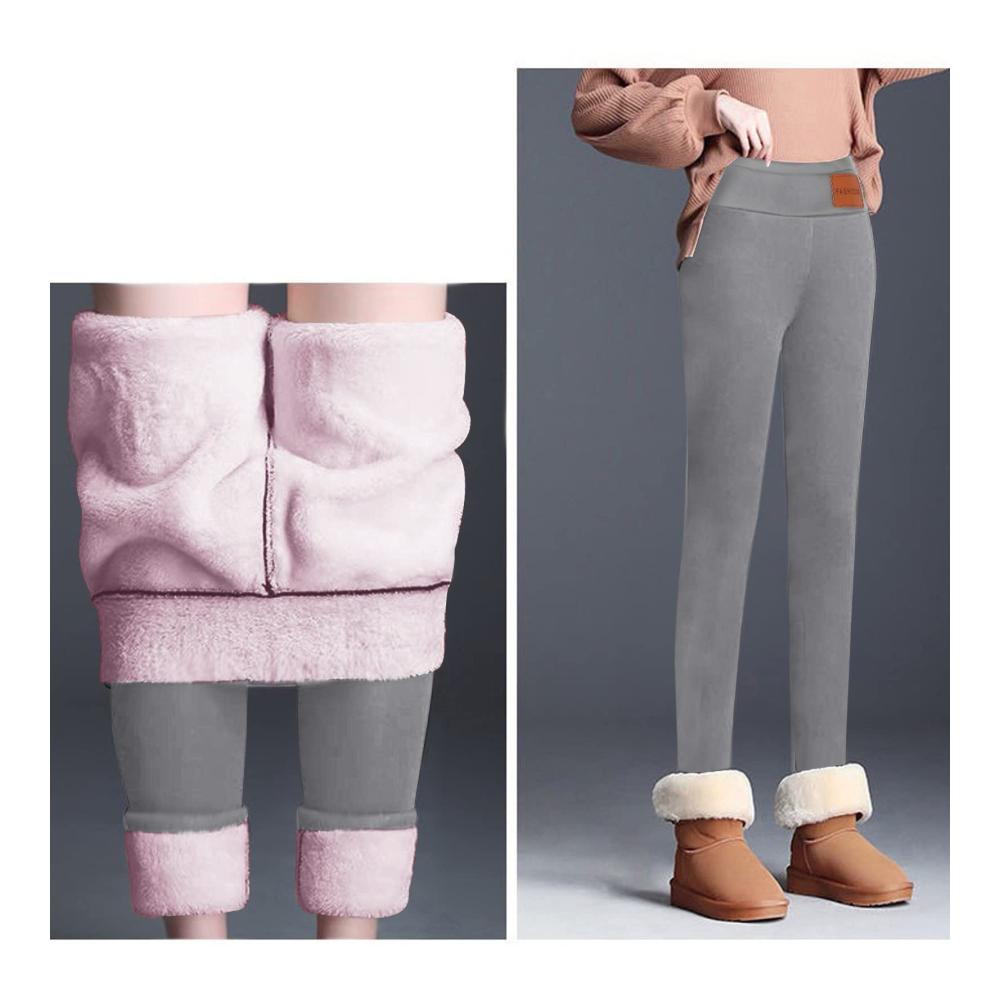 Umstands-Strumpfhosen & -Strümpfe für Damen Warme Thermounterwäsche mit Plüsch-Futter für Winter Slim Fit Jogginghose ideal als Thermo-Reit- und Yogahose